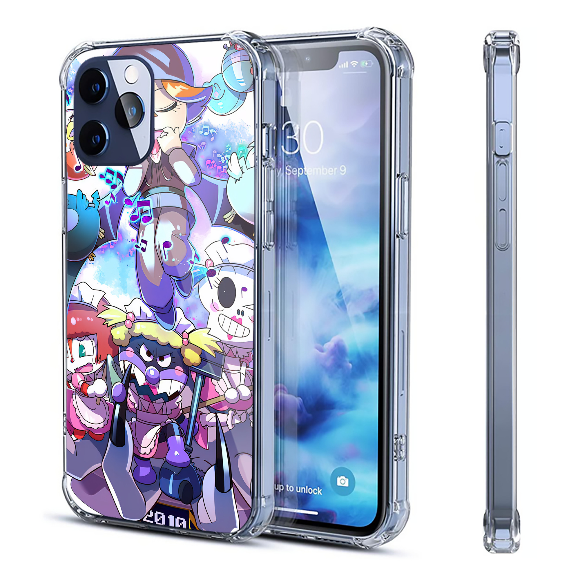 （画像用） アンパンマン Anpanman 【iPhone 12シリーズ対応】透明スマホケース（クリアソフトケース）